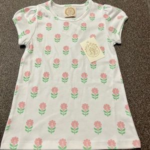 TBBC Flowers for Friends shirt. Size 6 NWT